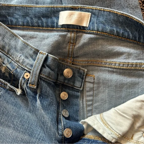 7 For All Mankind Josefina Distressed Jeans - Picture 8 of 11